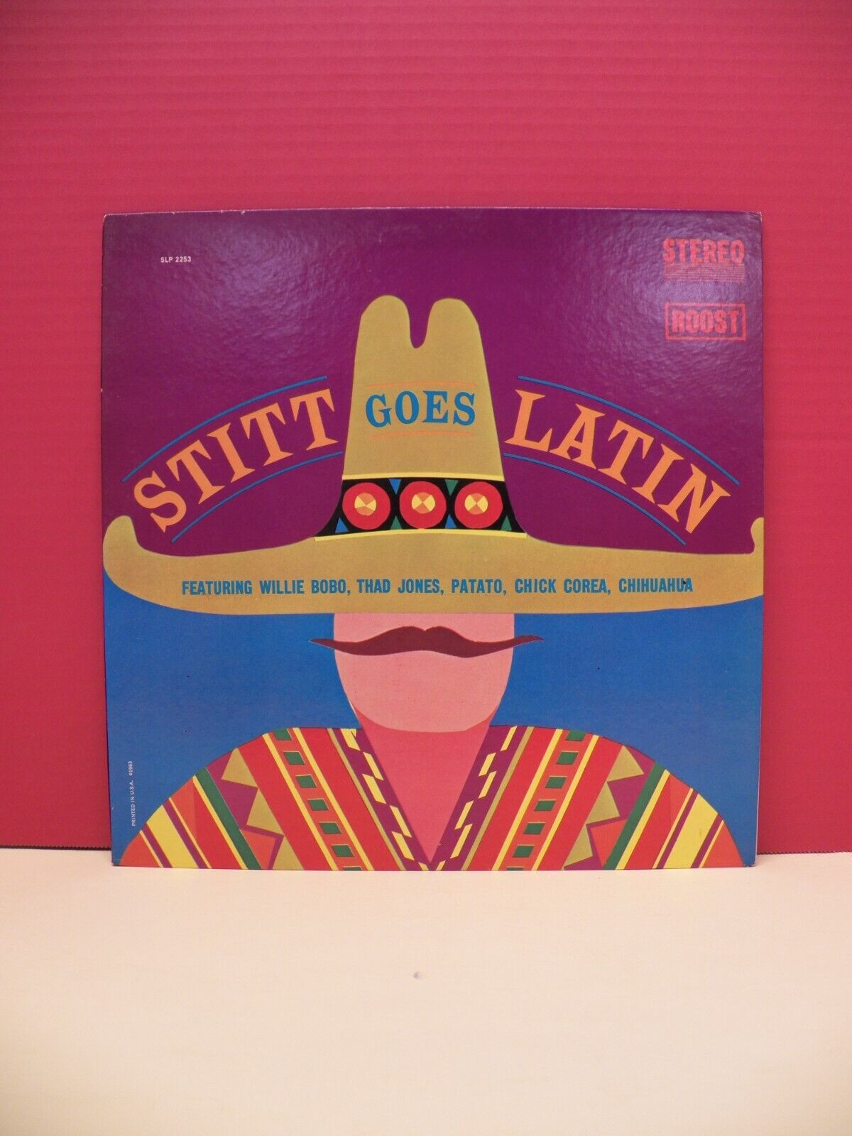 12" LP VG++/EX Sonny Stitt Stitt Goes Latin 1963 Royal Roost Stereo SLP 2253