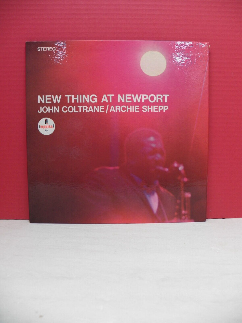 12" LP VG+ John Coltrane/Archie Shepp New Thing At Newport 1967 Impulse! Reissue