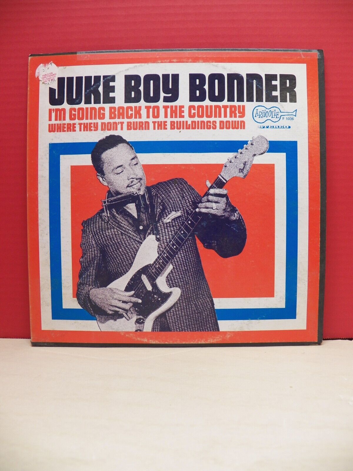 12" LP EX Juke Boy Bonner I'm Going Back To The Country... 1968 Arhoolie Promo