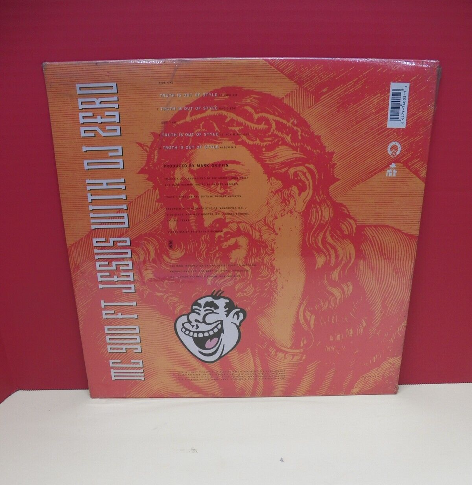 Sealed 12" Single MC 900 ft Jesus w/ DJ Zero Truth Is Out Of Style 1990 Nettwerk