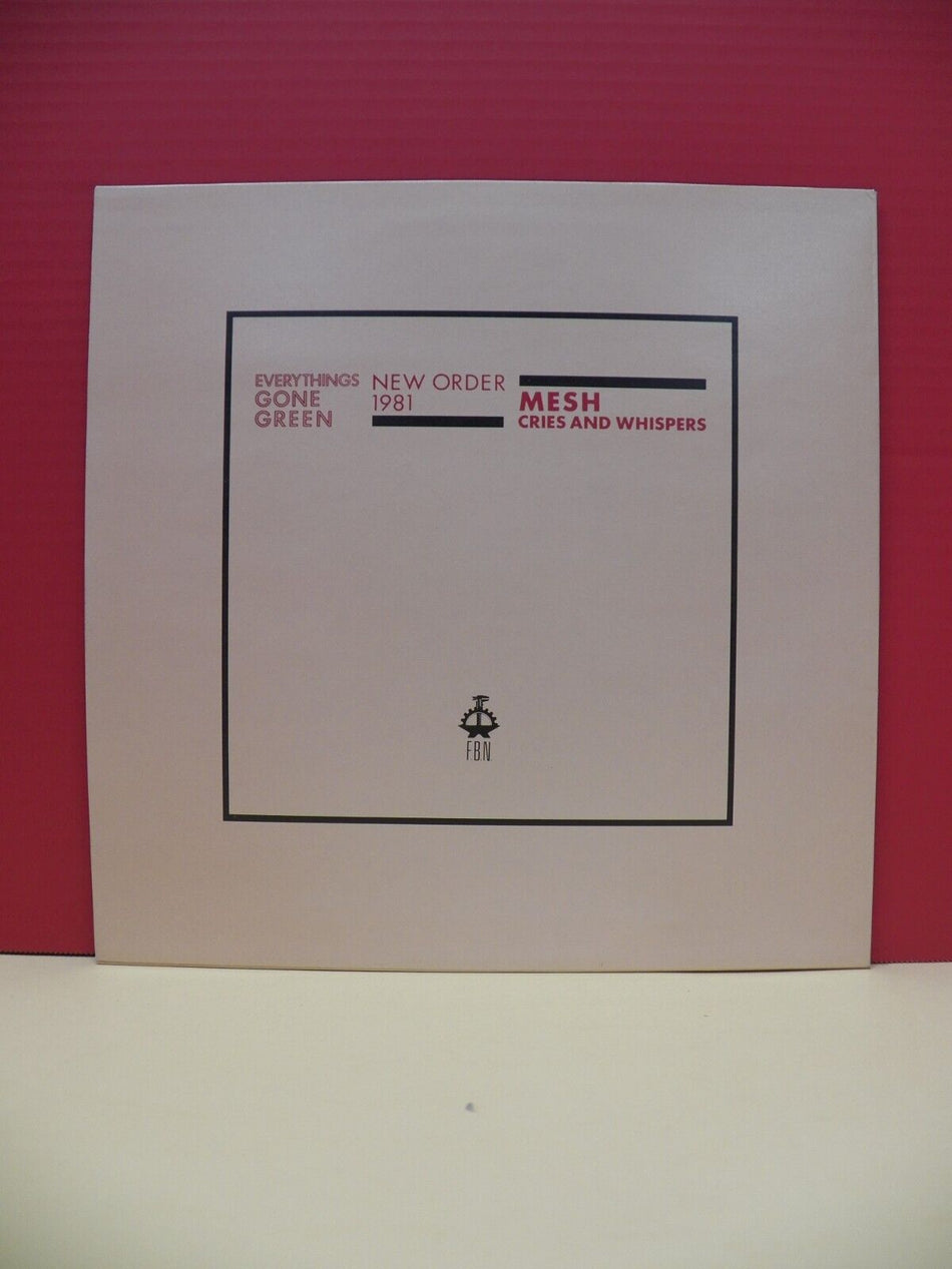 12" Single EX New Order Everythings Gone Green 1981 Belgium Import