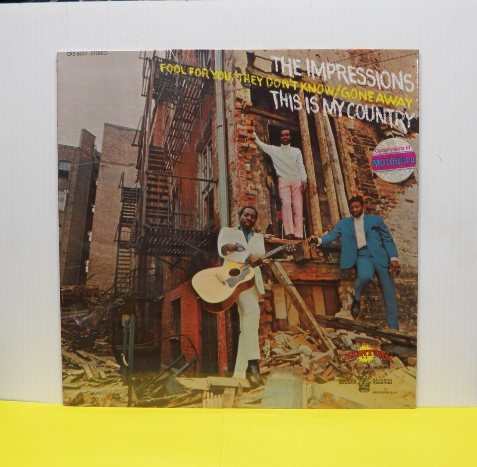 Sealed 12" LP The Impressions This Is My Country 1968 Curtom Promo CRS-8001