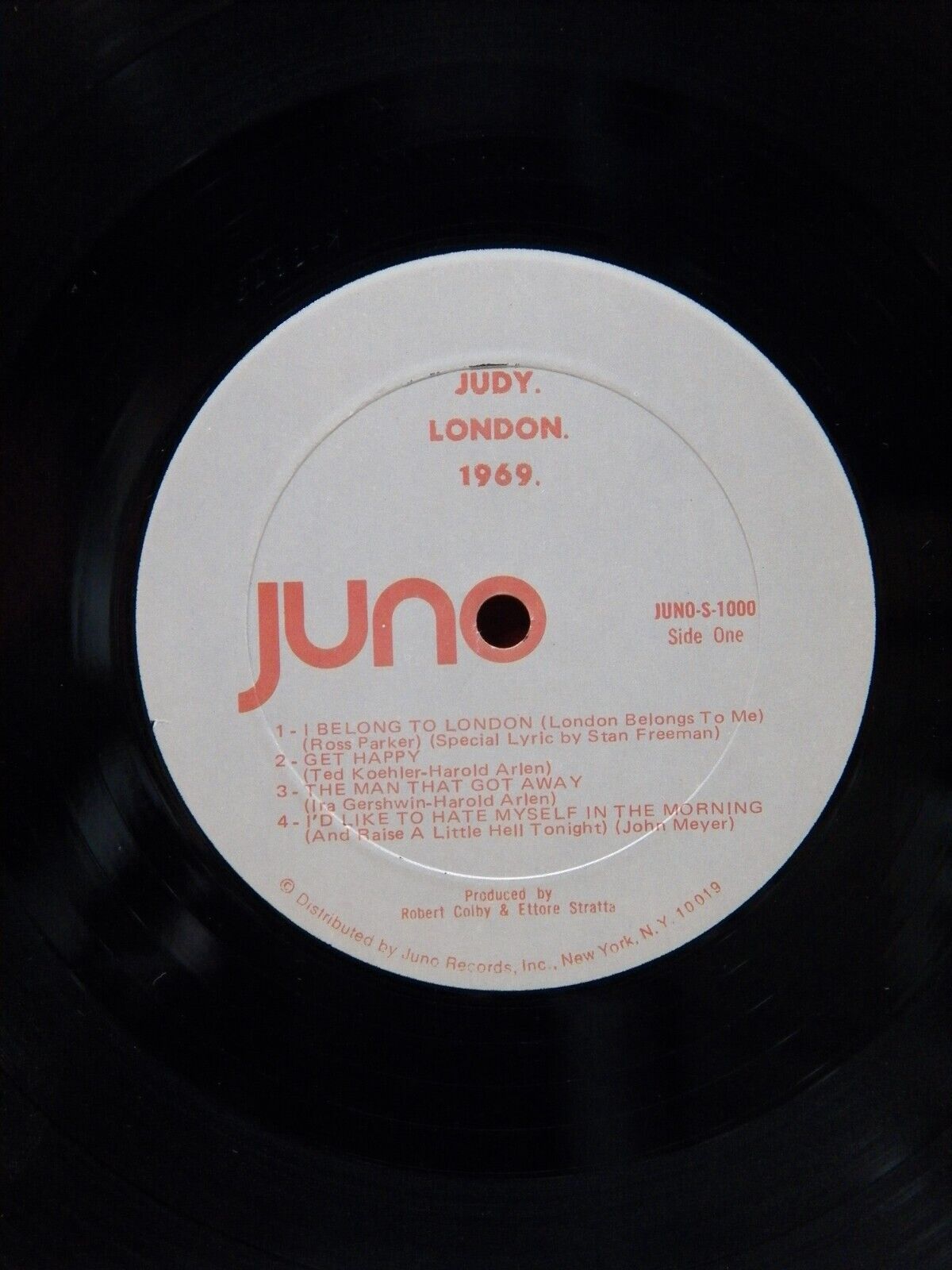 12" LP EX Judy Garland Judy. London. 1969. 1969 Juno S-1000 with Shrink Wrap