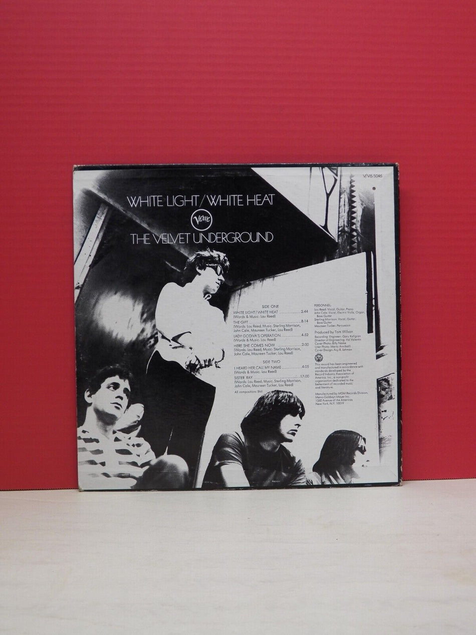 12" LP NM The Velvet Underground White Light/White Heat 1970 Verve Reissue