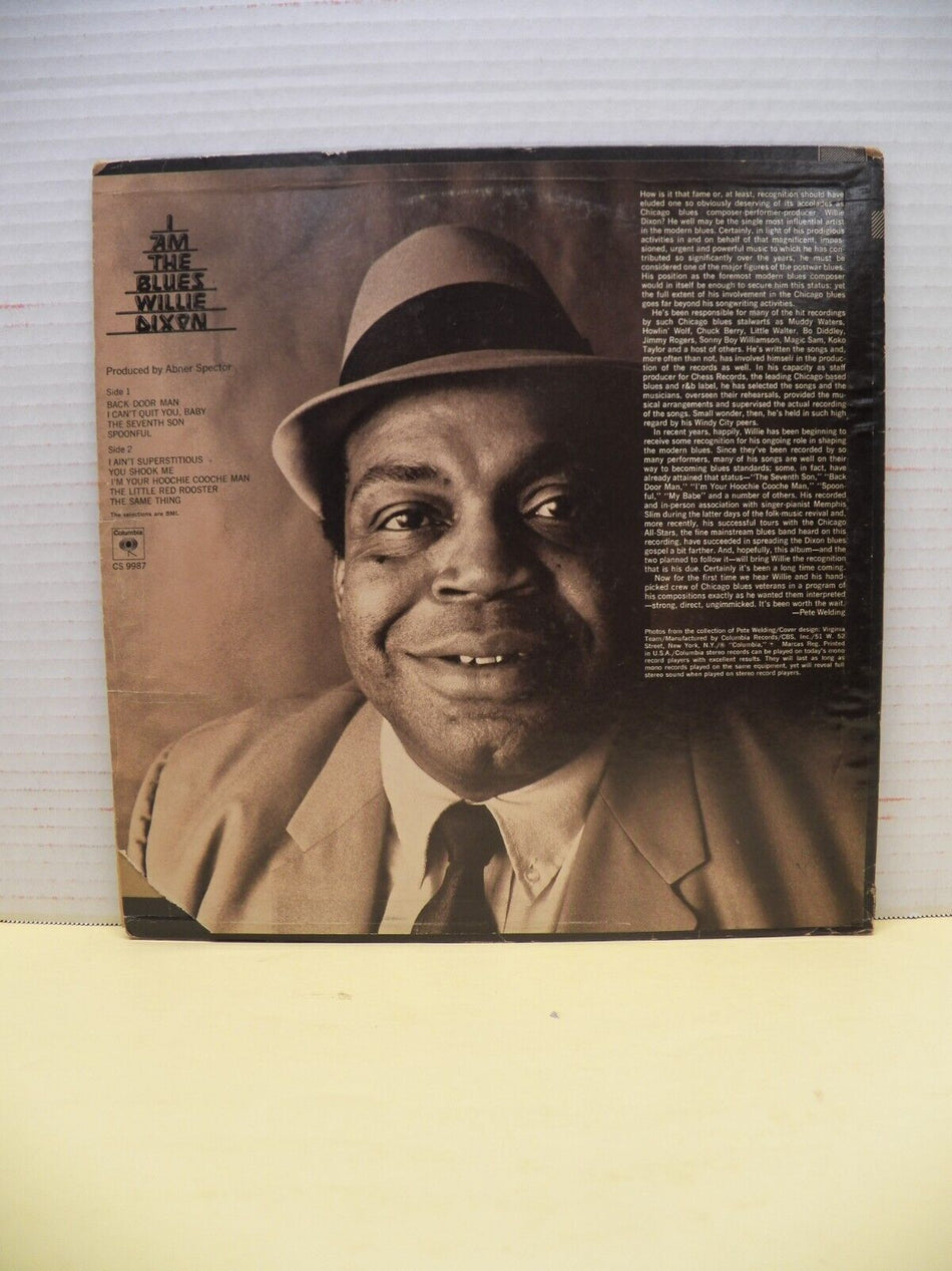 12" LP VG++/EX Willie Dixon I Am The Blues 1970 Columbia 2-Eye Labels CS 9987