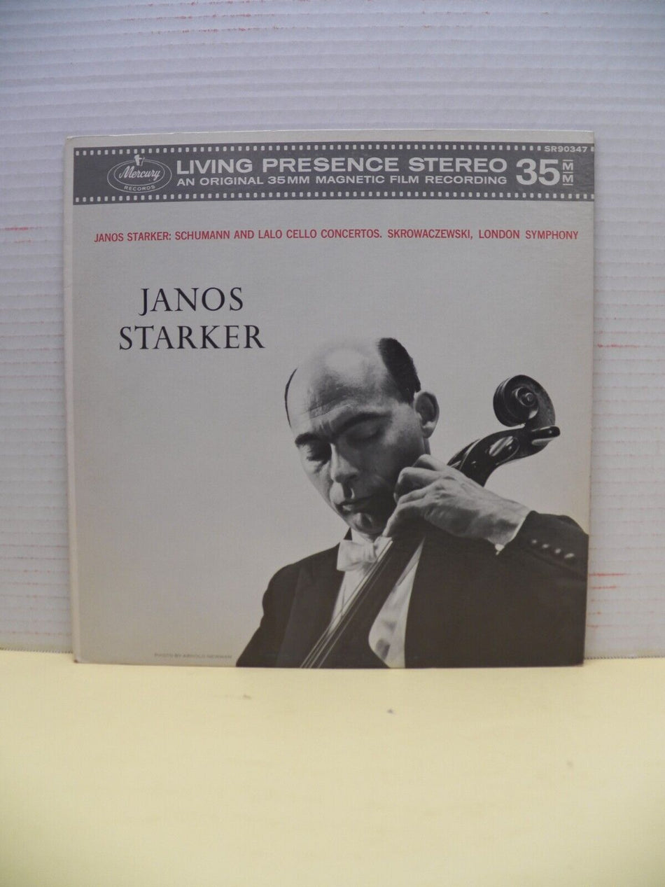 12" LP VG+ Janos Starker Schumann And Lalo Cello Concertos 1963 Mercury SR90347