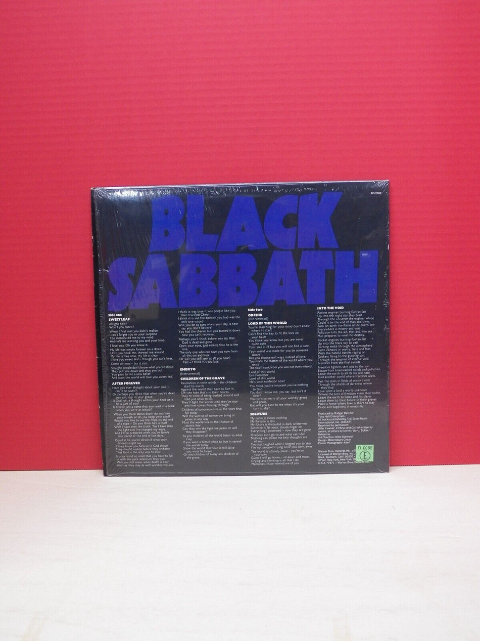 12" LP NM- Black Sabbath Master Of Reality 1979 Warner Bros. Reissue BS 2562