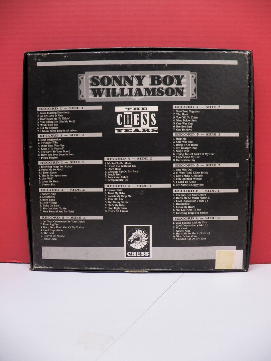 12" 6xLP Box Set EX Sonny Boy Williamson The Chess Years 1987 Chess Italy Import