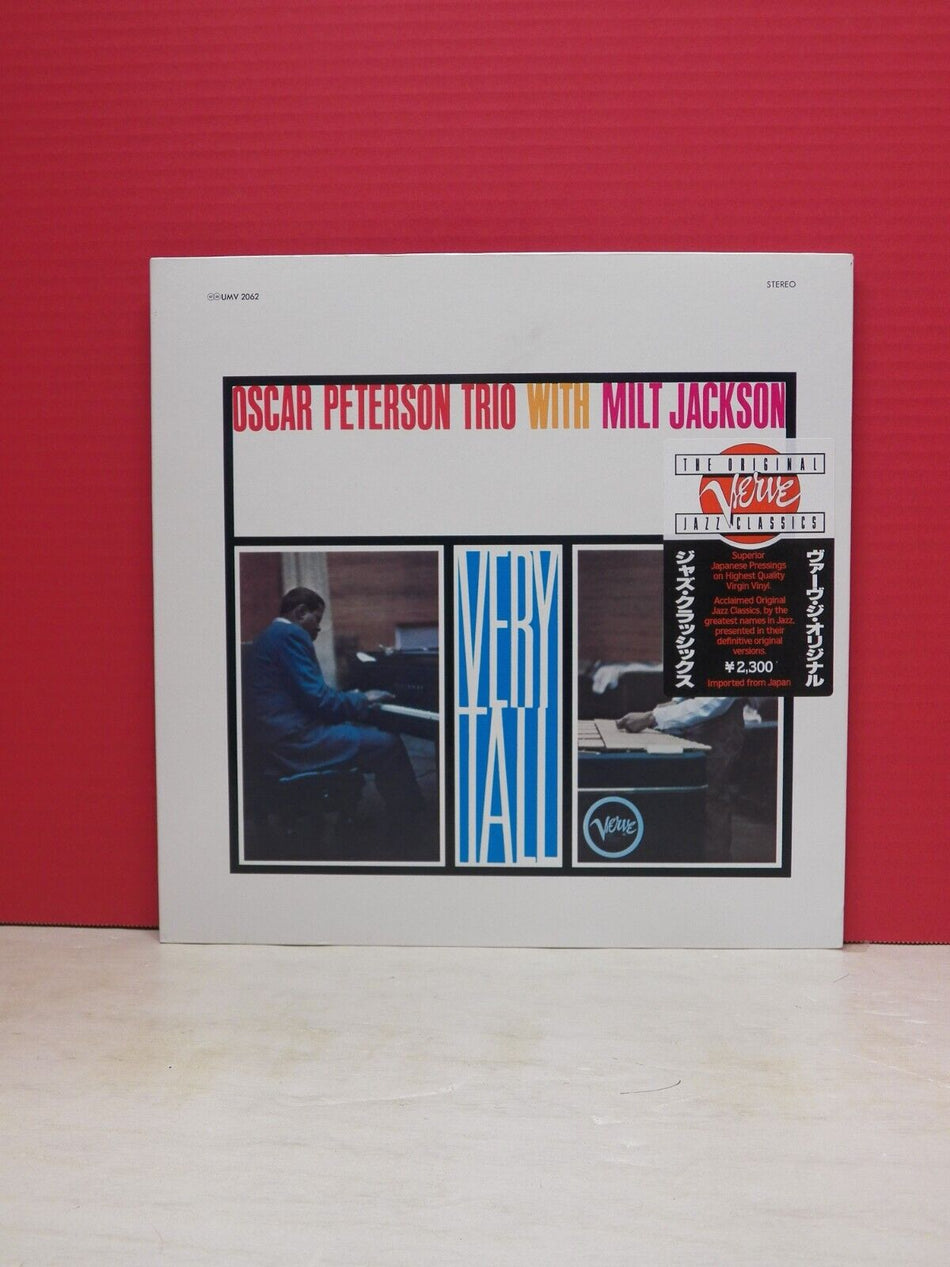 12" LP M- Oscar Peterson Trio w/ Milt Jackson Very Tall 1984 Verve Reissue Japan