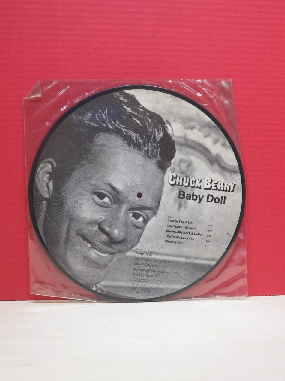 12" Picture Disc VG++/EX Chuck Berry Baby Doll 1984 All Round Trading Import