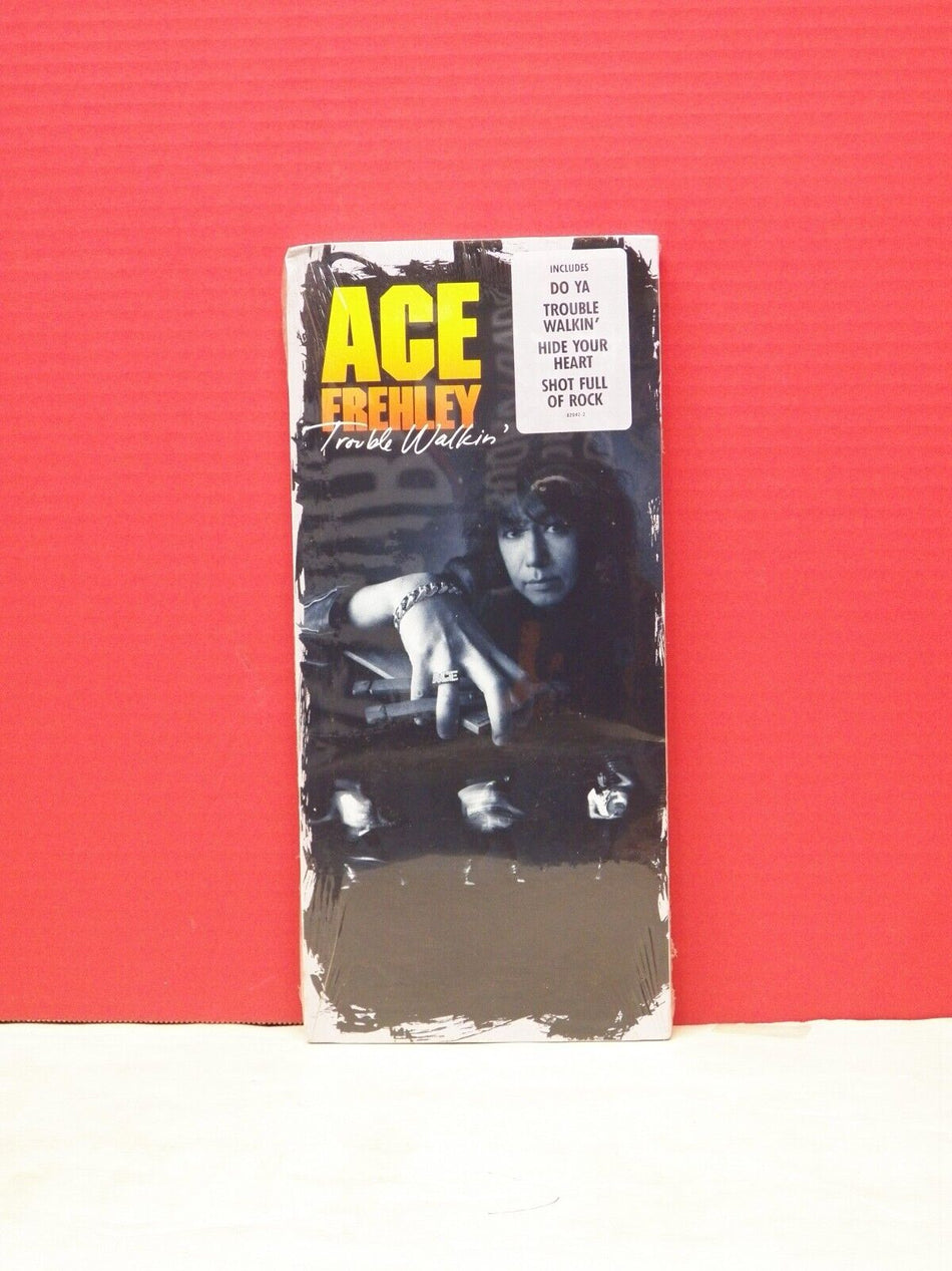 Sealed CD Long Box Ace Frehley Trouble Walkin' 1989 Megaforce/Atlantic 7 82042-2