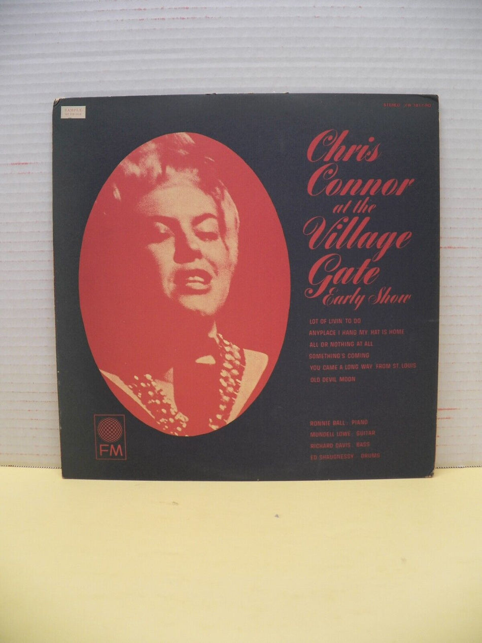 12" LP EX Chris Connor At The Village Gate 1977 FM Reissue Japan Import Promo