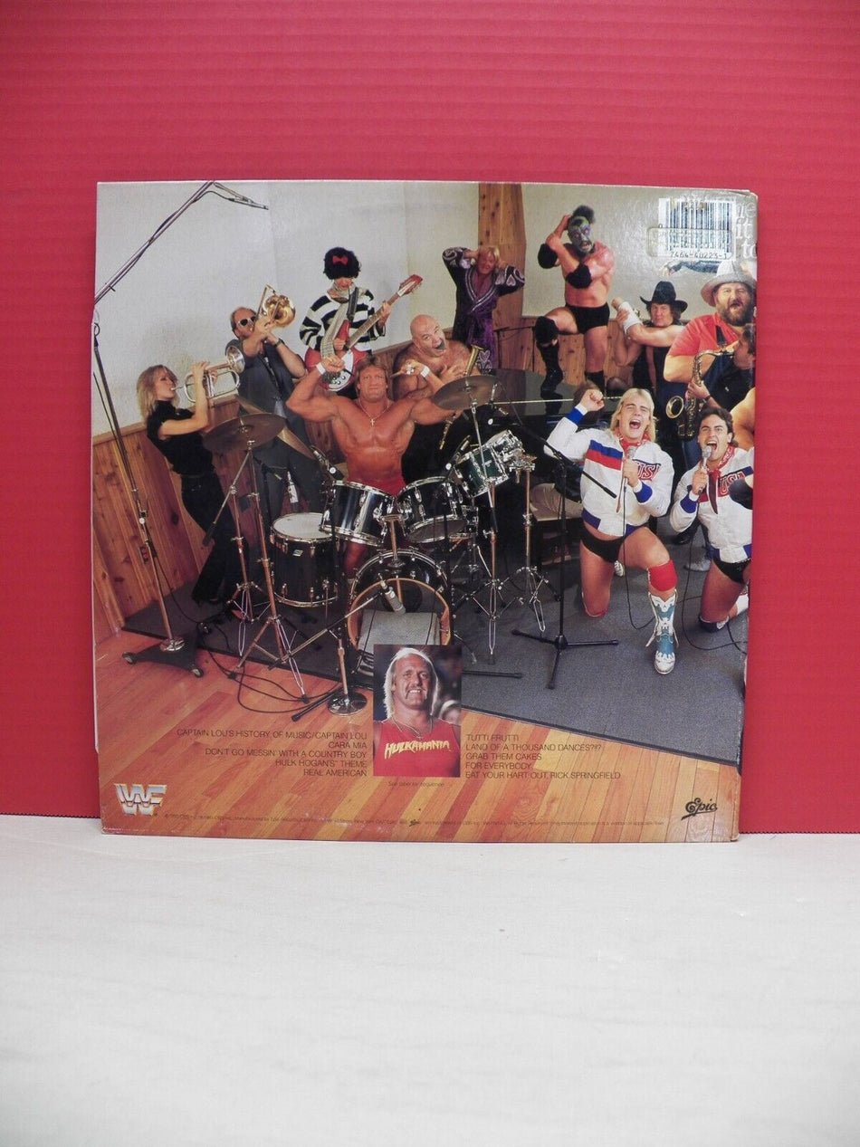 12" LP VG++/EX Various Artists The Wrestling Album 1985 Epic Promo BFE 40223