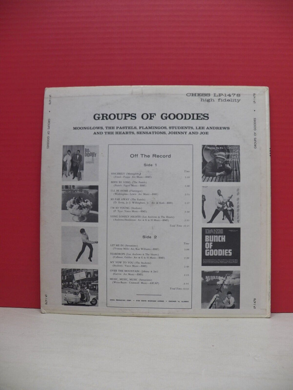 12" LP EX Various Artists Groups Of Goodies 1963 Chess Mono Promo LP 1478