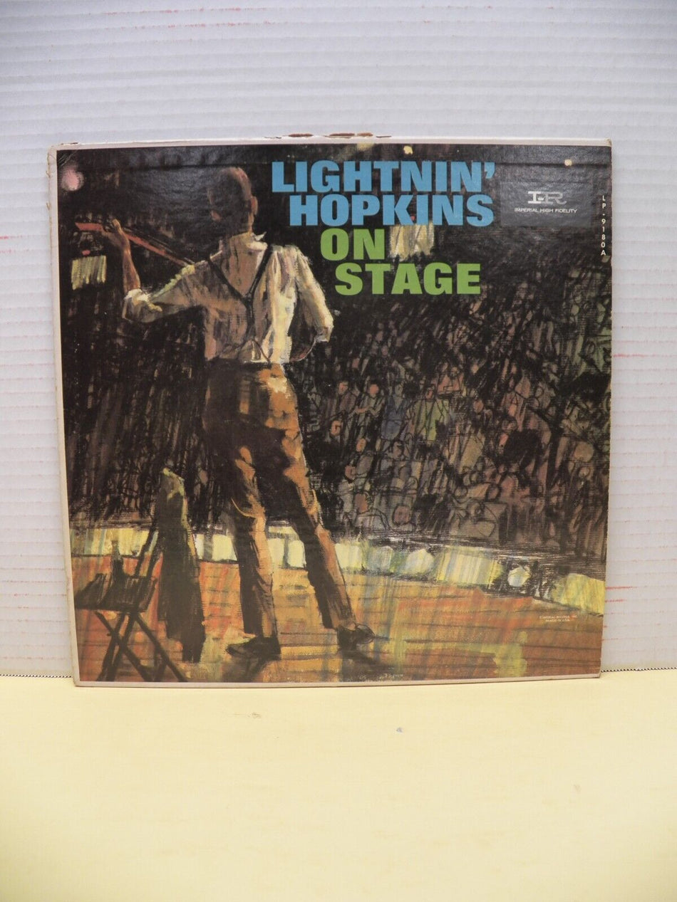 12" LP VG++/EX Lightnin' Hopkins On Stage 1962 Imperial Black/Rainbow Label