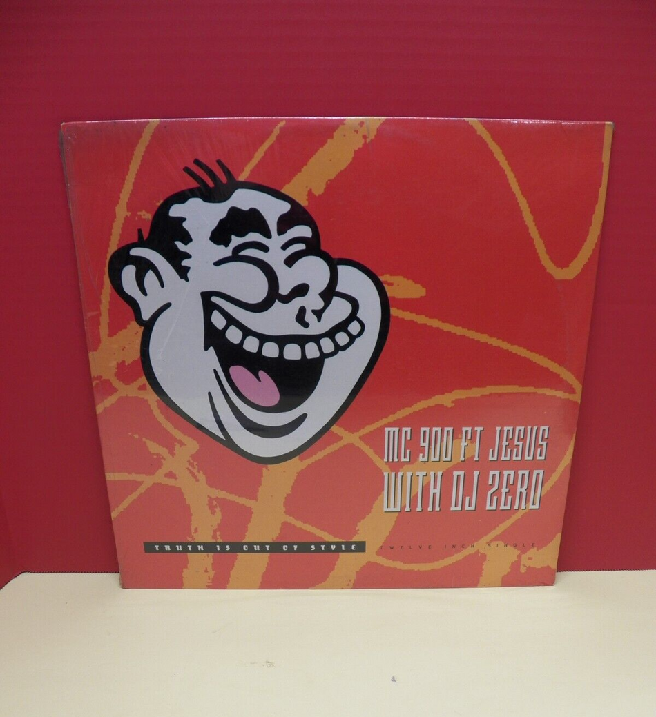 Sealed 12" Single MC 900 ft Jesus w/ DJ Zero Truth Is Out Of Style 1990 Nettwerk