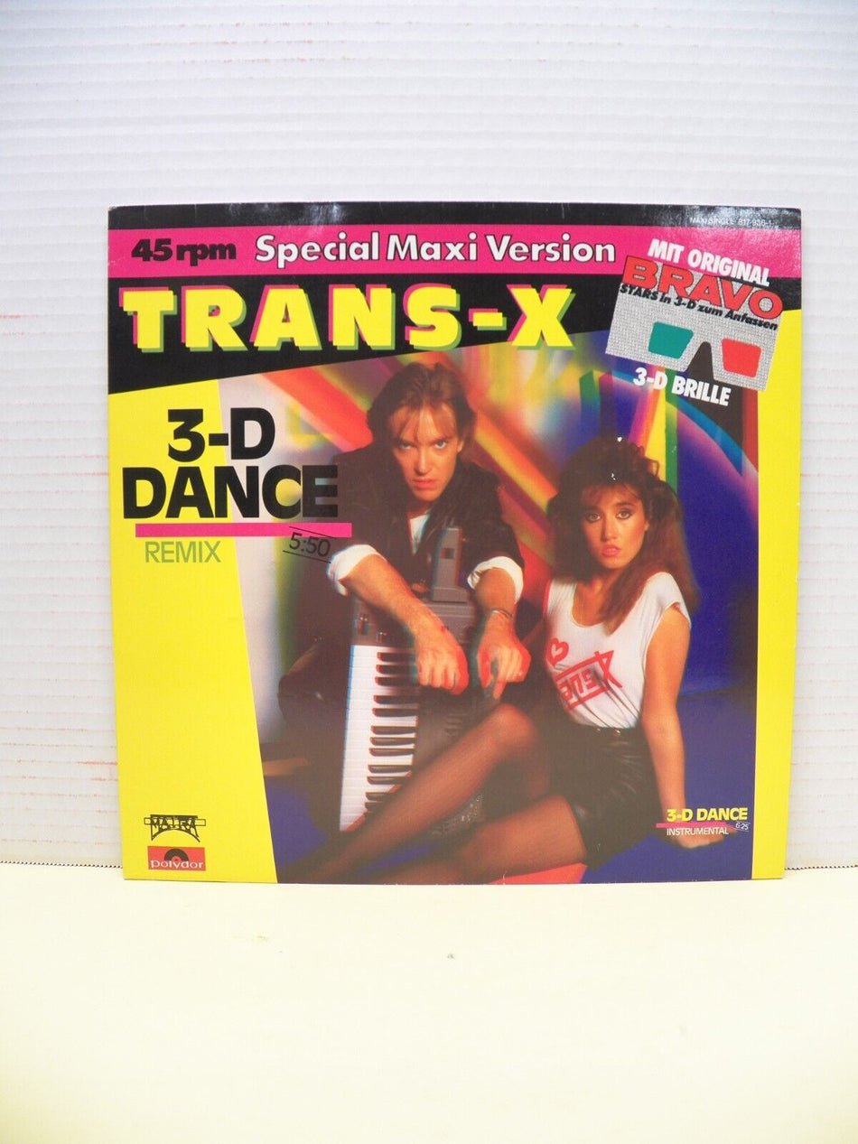 12" Maxi-Single VG++/EX Trans-X 3-D Dance (Remix) 1984 Polydor Germany Import