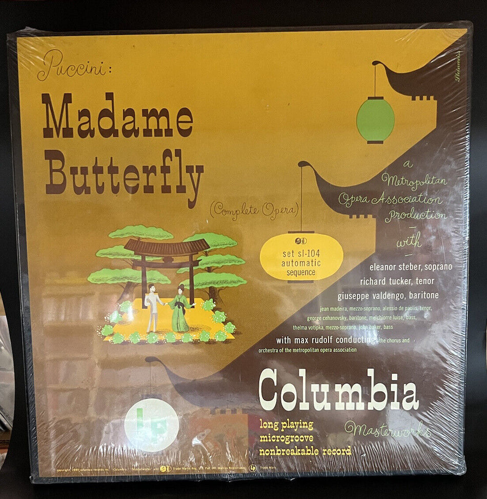 Rare Sealed Box Set 3 LP Puccini Madame Butterfly Complete Columbia Max Rudolf