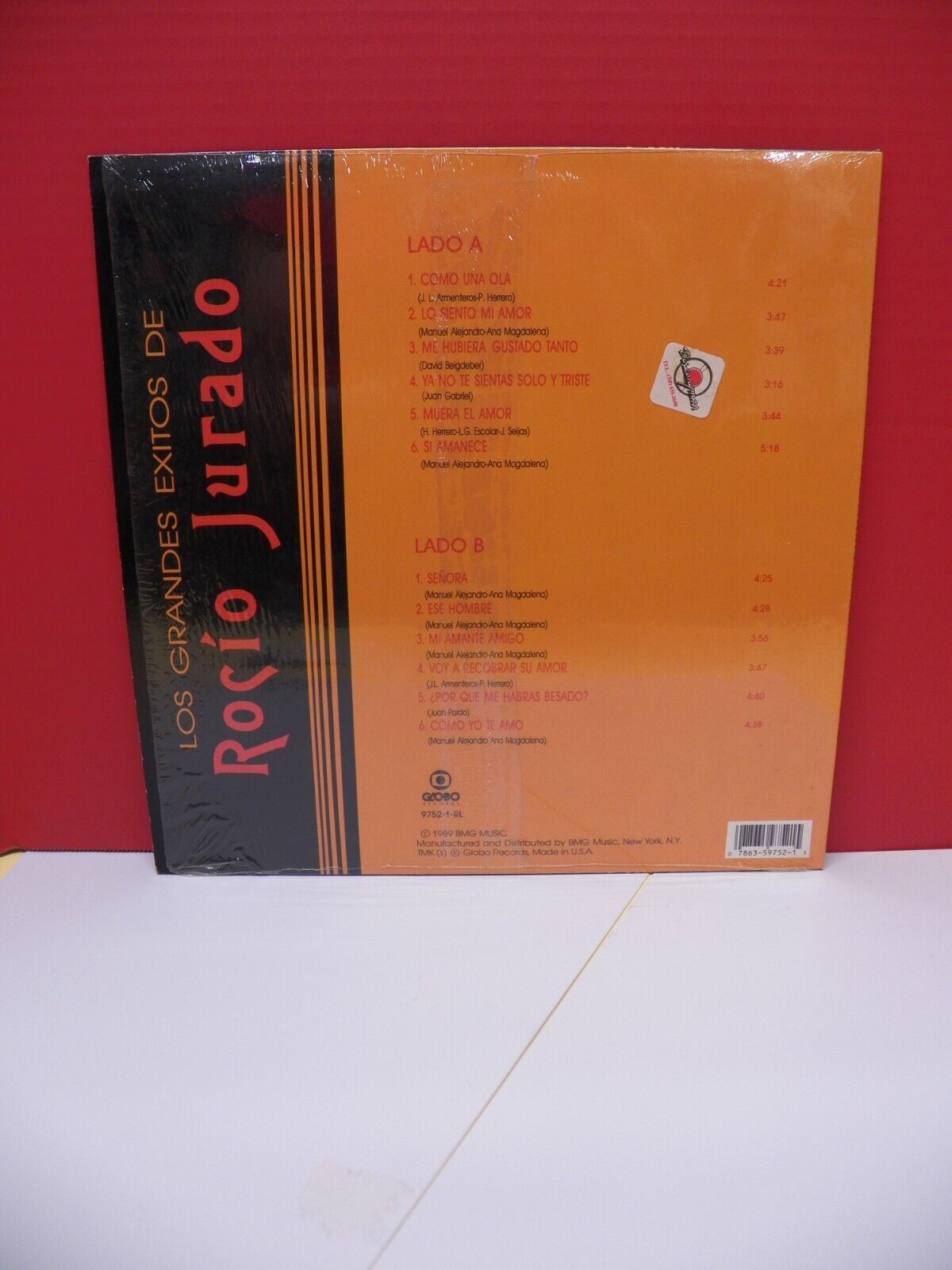 12" LP EX Rocio Jurado Los Grandes Exitos De Rocio Jurado 1989 Globo Reissue