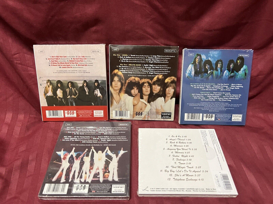 Sealed Lot of 5 Angel CDs Remastered Imports Please look at pictures for titles.