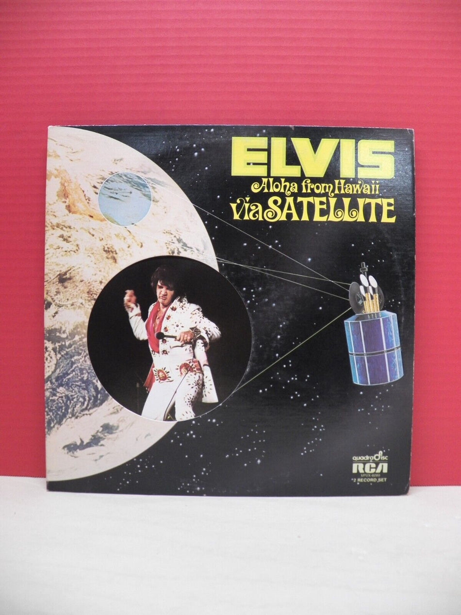 12" 2xLP NM- Elvis Presley Aloha From Hawaii Via Satellite 1973 RCA Quadradisc