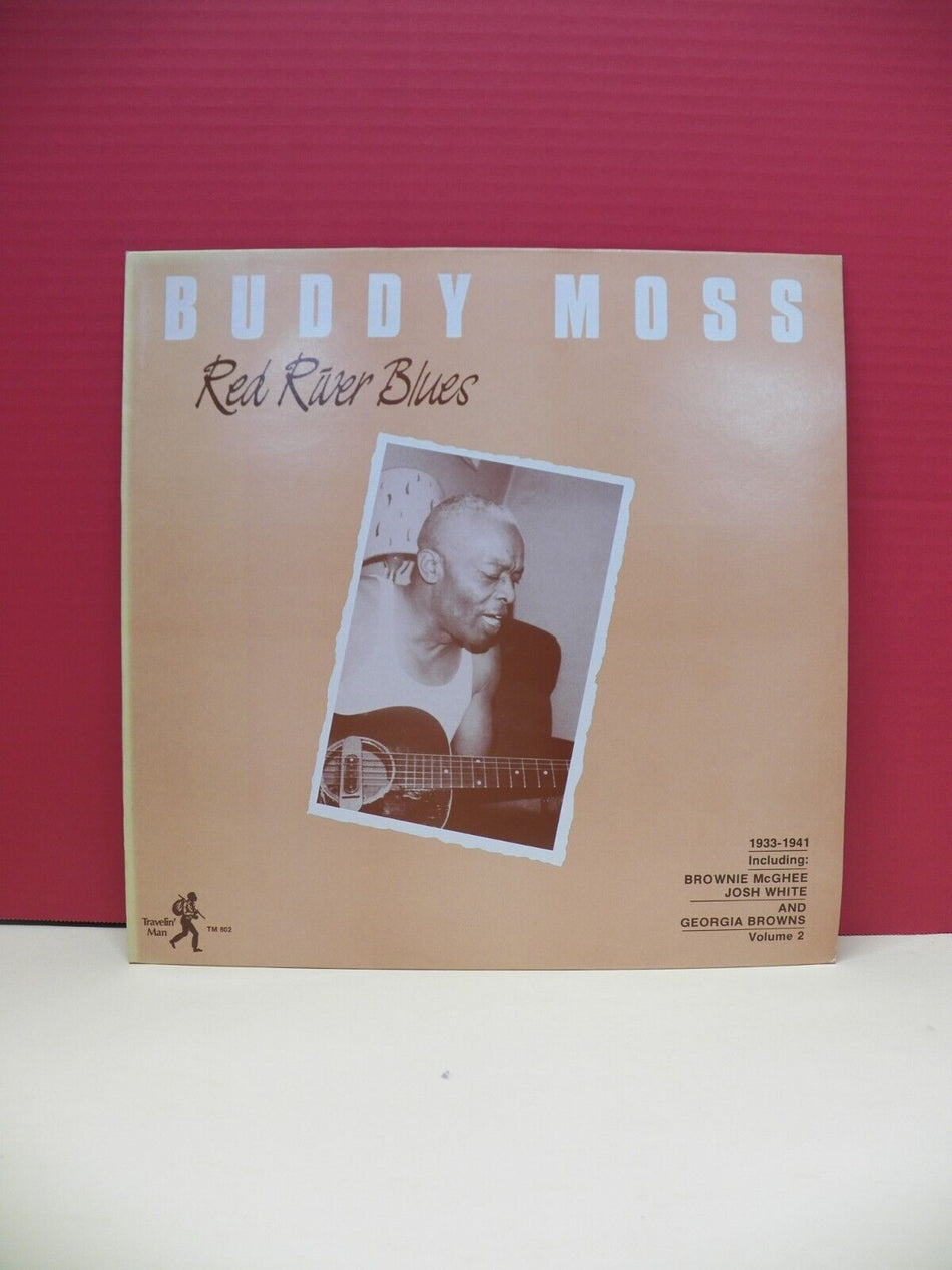 12" LP NM Buddy Moss Red River Blues: 1933-1941 Vol. 2 1984 Travelin' Man Import