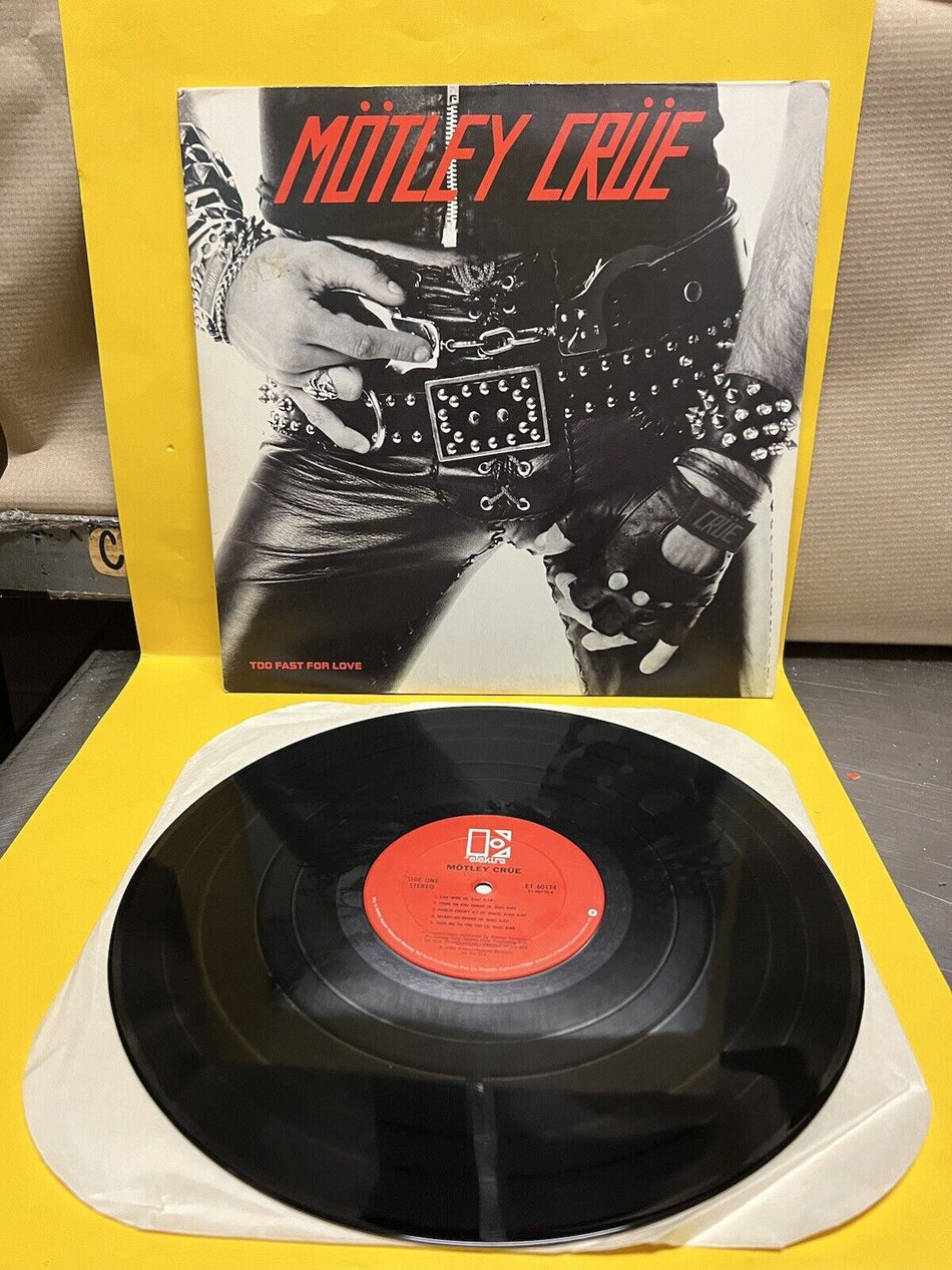 EX Vinyl Record LP Motley Crue Too Fast For Love Club Pressing 1982 E1-60174