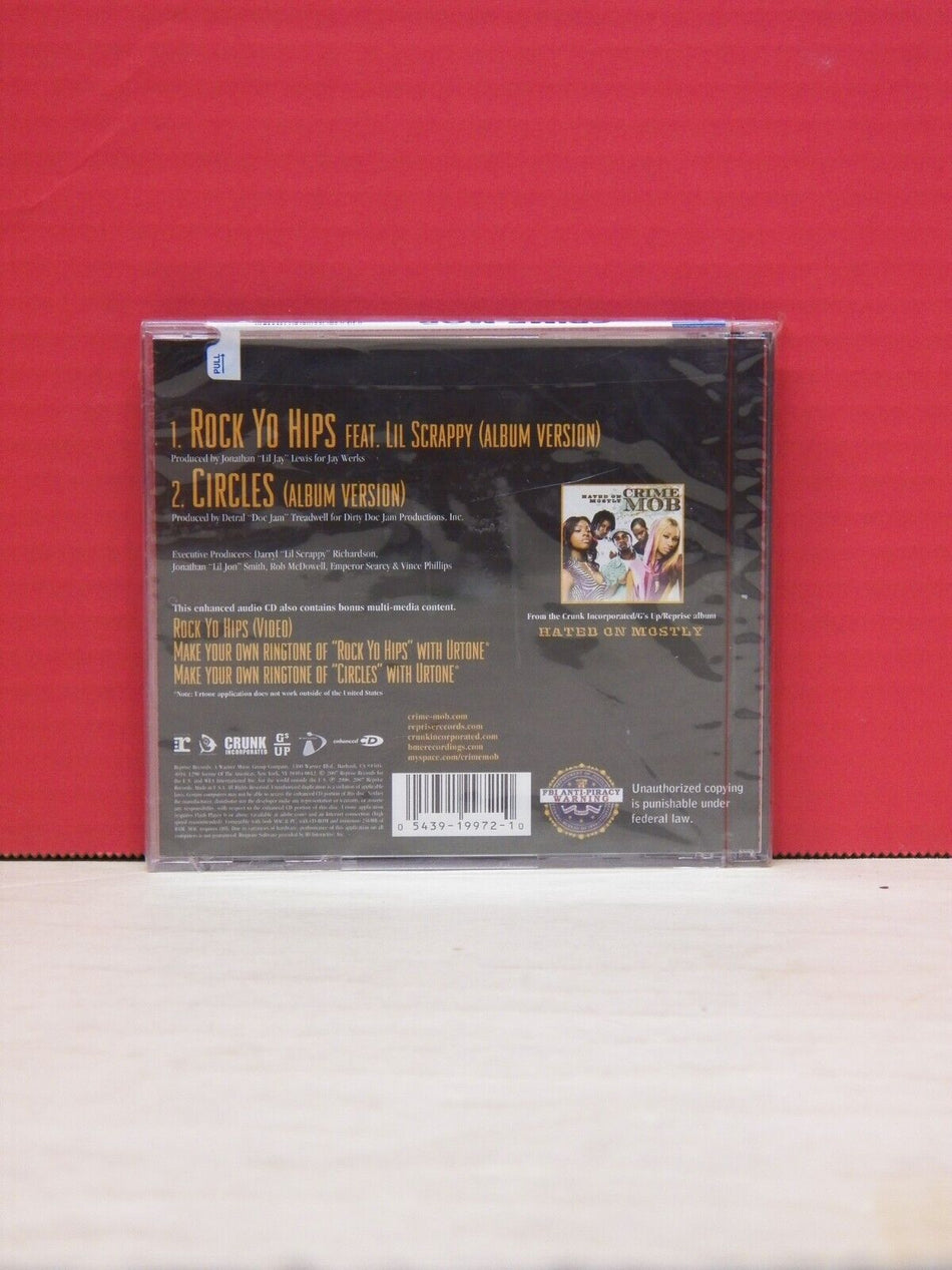 Sealed CD Single Crime Mob Rock Yo Hips 2007 Reprise Enhanced Parental Advisory