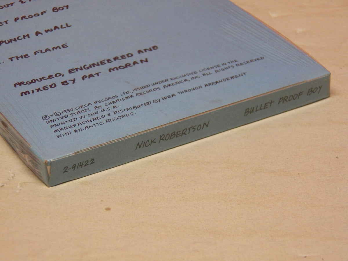 Sealed CD Longbox Nick Robertson Bullet Proof Boy 1990 Charisma 2-91422 Sealed CD Longbox Nick Robertson Bullet Proof Boy 1990 Charisma 2-91422
