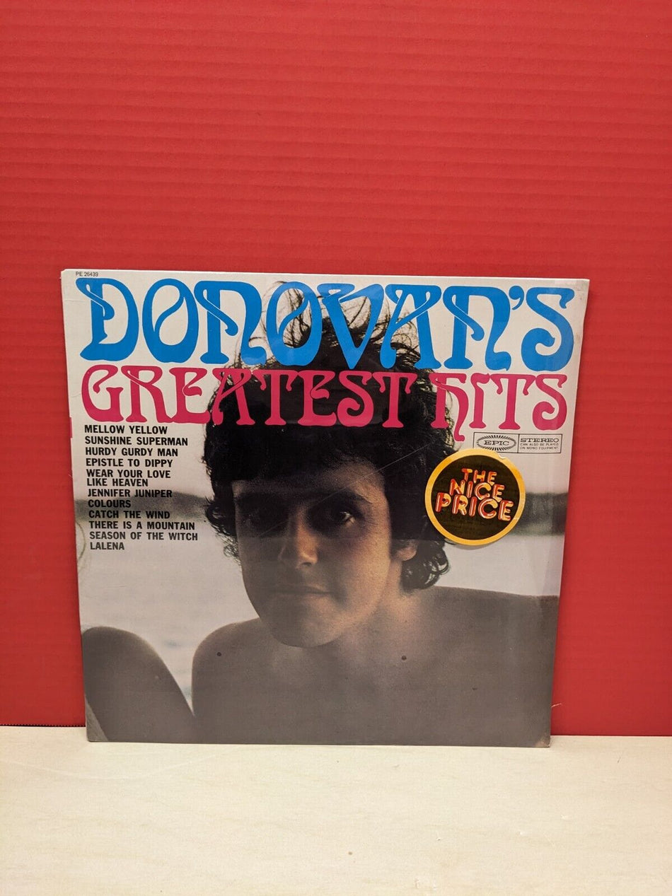 Sealed 12" LP Donovan Donovan's Greatest Hits Epic Reissue PE 26439