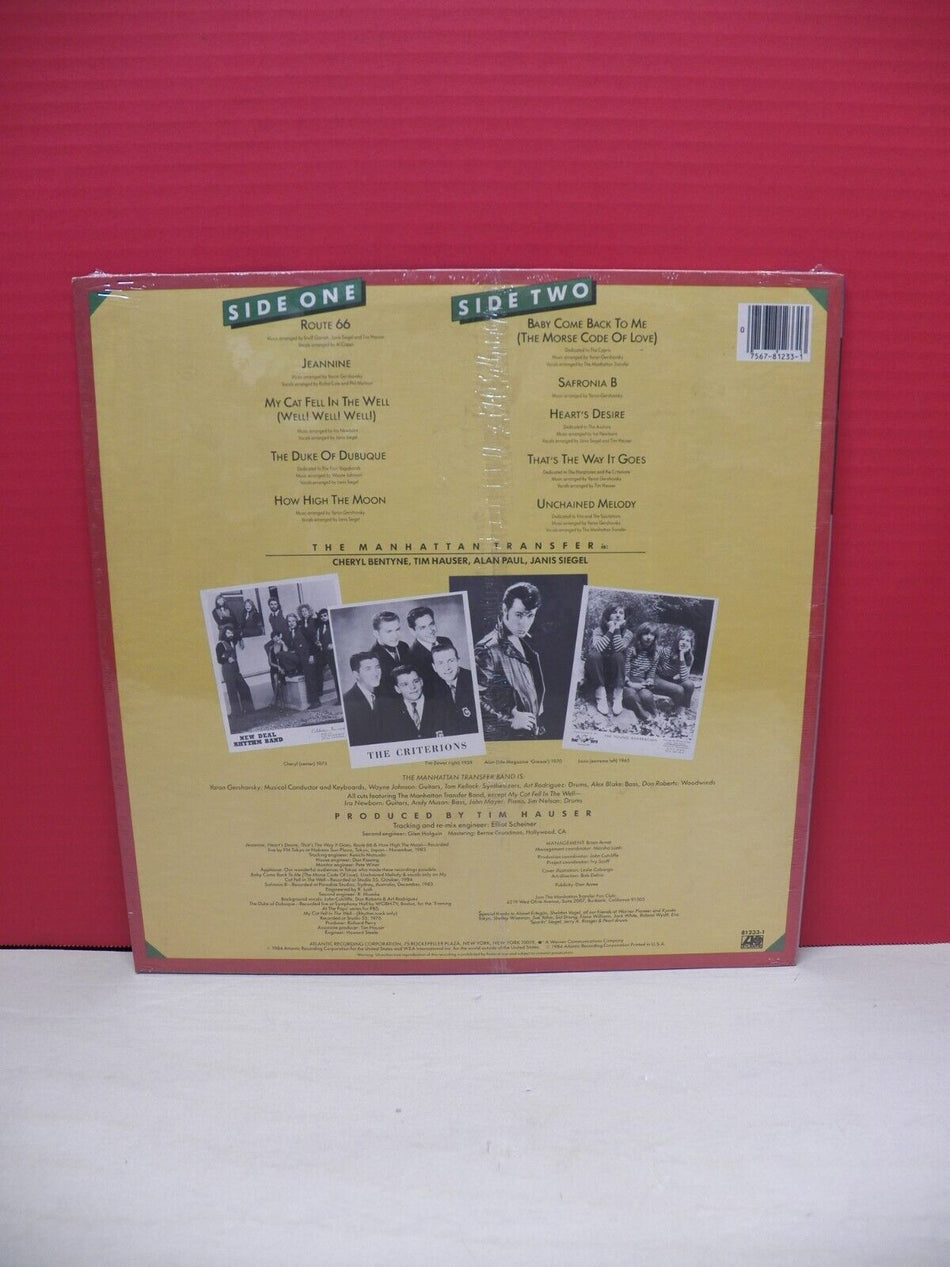 Sealed 12" LP The Manhattan Transfer Bop Doo-Wopp 1984 Atlantic 7 81233-1