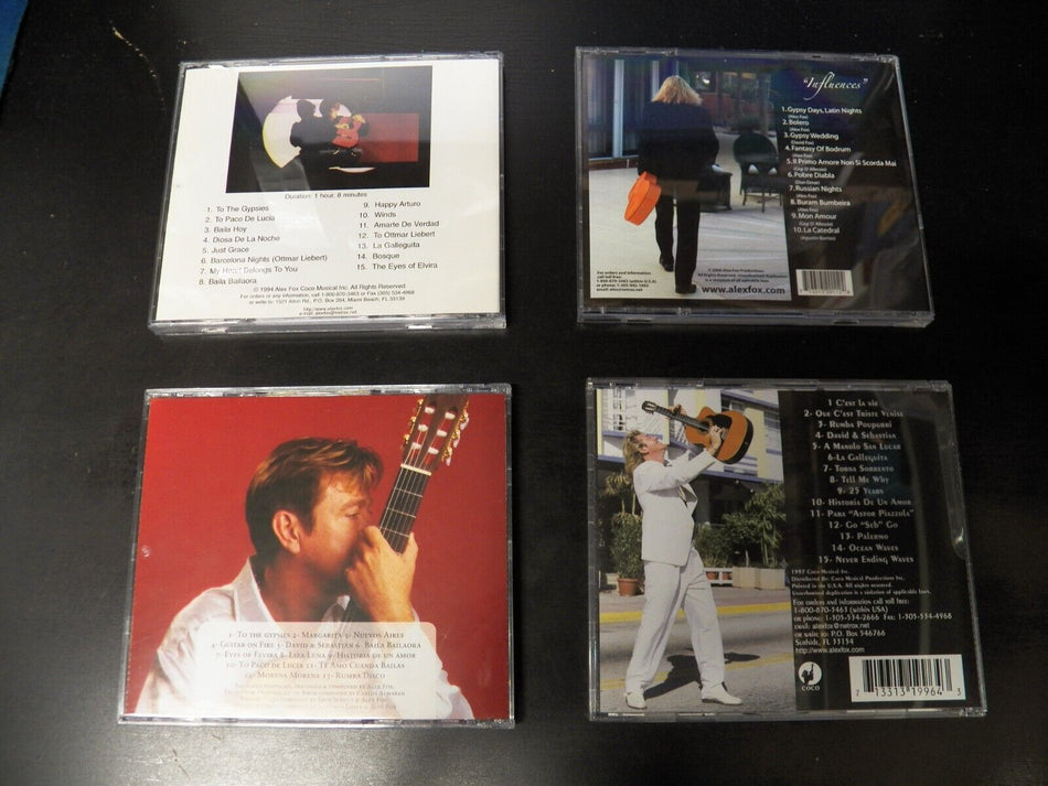 4CD Set Alex Fox To The Gypsies C'est La Vie Guitar On Fire Influences Autograph