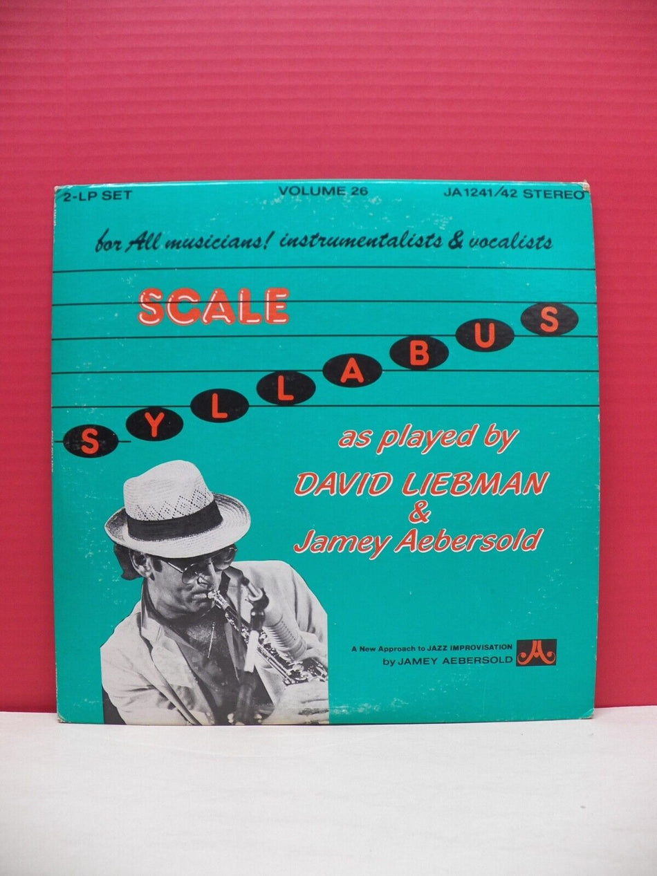 12" 2xLP EX David Liebman & Jamey Aebersold Scale Syllabus 1982 JA Records