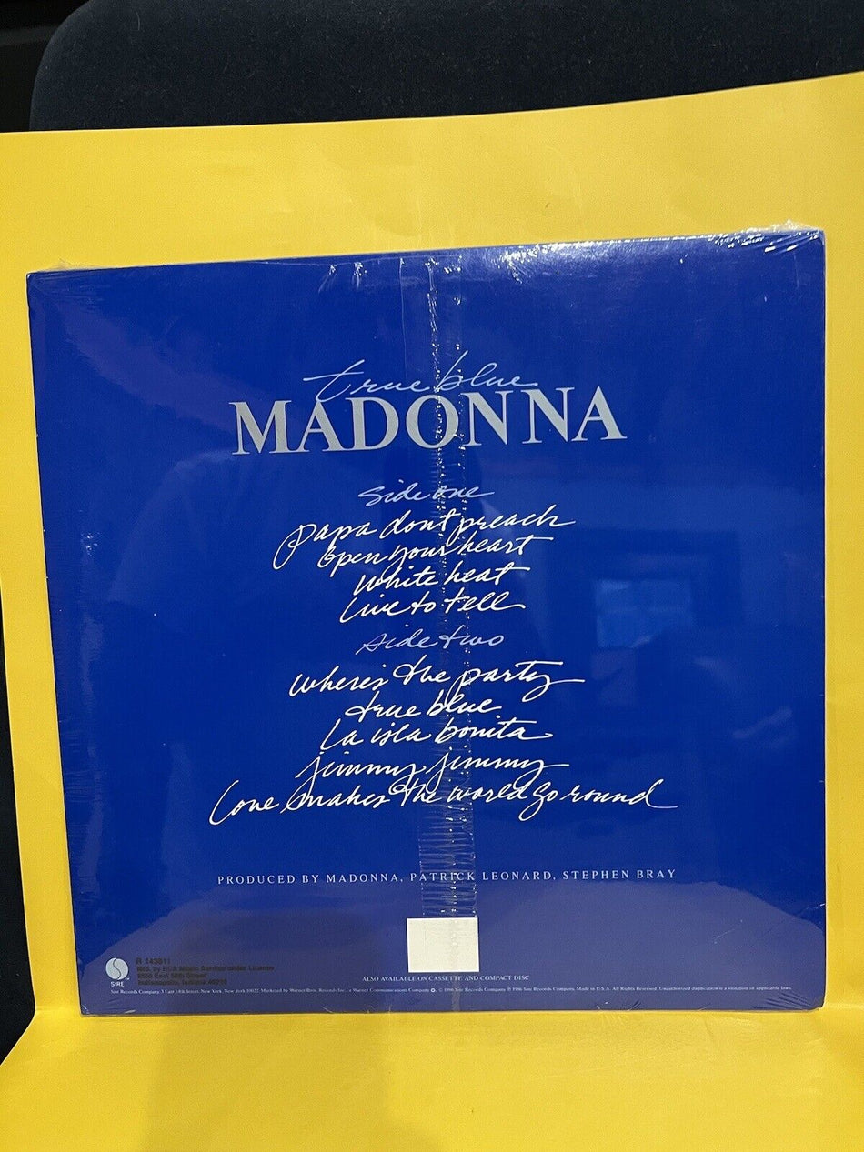 Rare Sealed Vinyl Record LP Madonna True Blue RCA Club 1986 25442-1