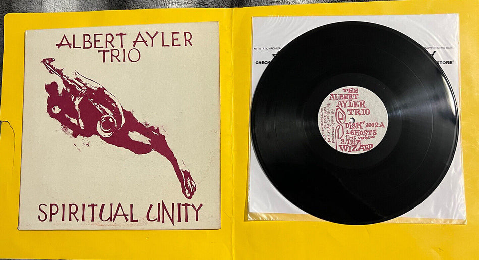 EX Rare Vinyl Lp Albert Aylet Trio Spiritual Unity ESP-DISK 1002 US 1965 Mono