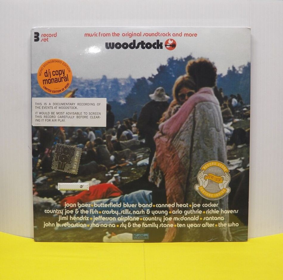 12" 3xLP Woodstock (Music From The Original Soundtrack) 2019 RSD Mono Reissue