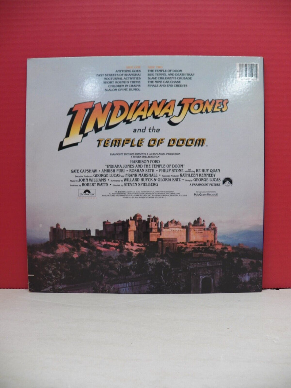 12" LP NM- Indiana Jones And The Temple Of Doom (Soundtrack) 1984 Polydor