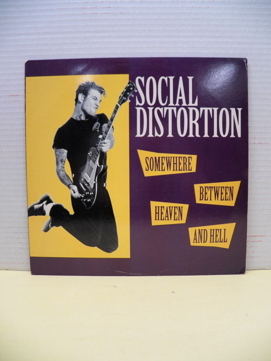 12" LP VG++/EX Social Distortion Somewhere Between Heaven And Hell 1992 Epic