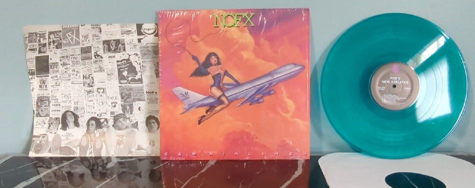 Nofx S & M Airlines Vinyl Record Lp Aqua/Green Translucent Color 2013 E86405-1