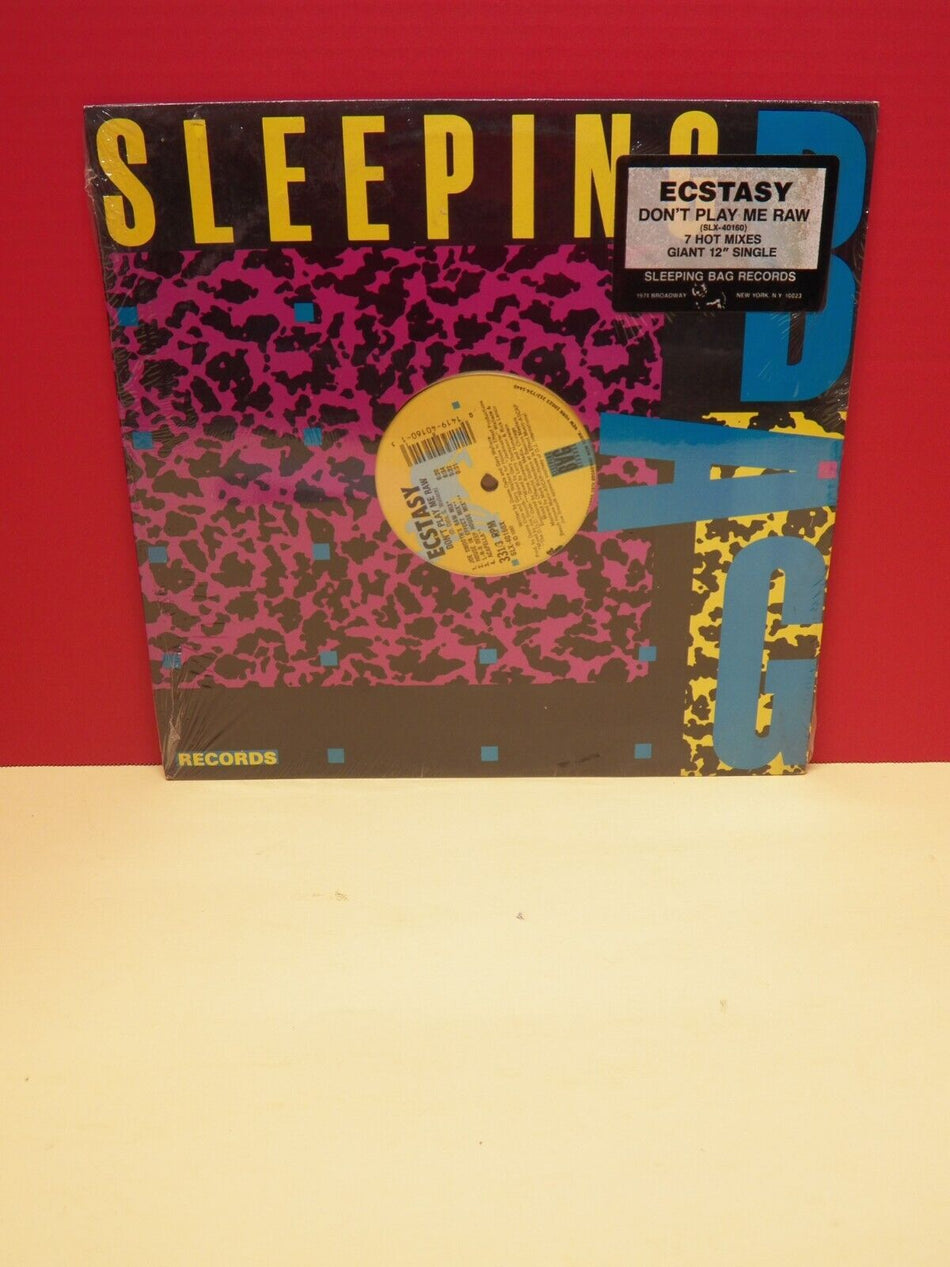 Sealed 12" Single Ecstasy Don't Play Me Raw 1990 Sleeping Bag SLX-40160X