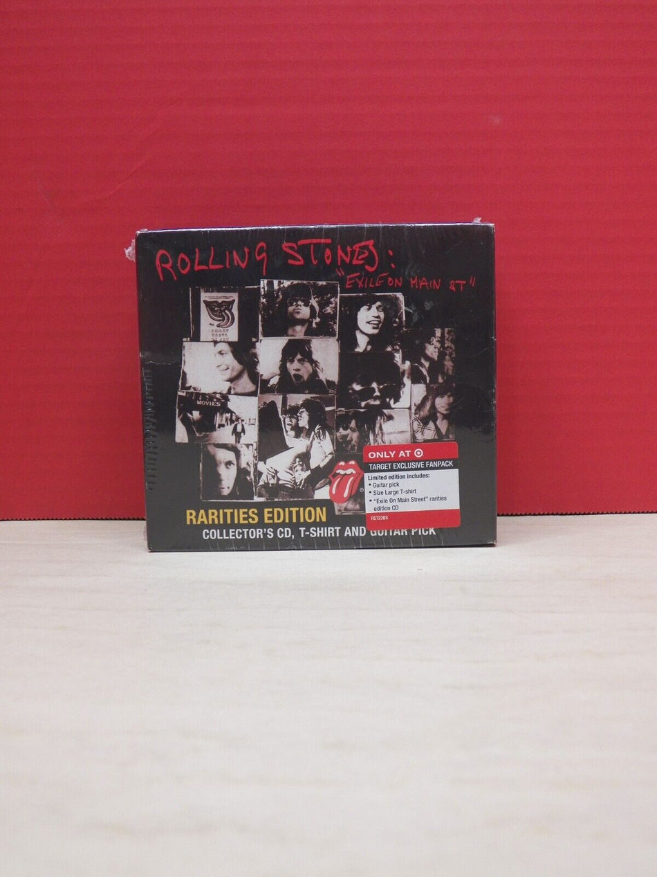 Sealed CD/T-Shirt Box Set Rolling Stones Exile On Main St (Rarities Ed) 2010 UME