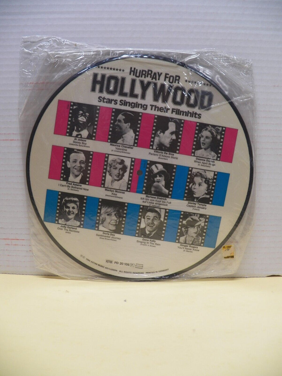 12" Picture Disc Hurray For Hollywood - Stars Singing Their Filmhits 1984 Import