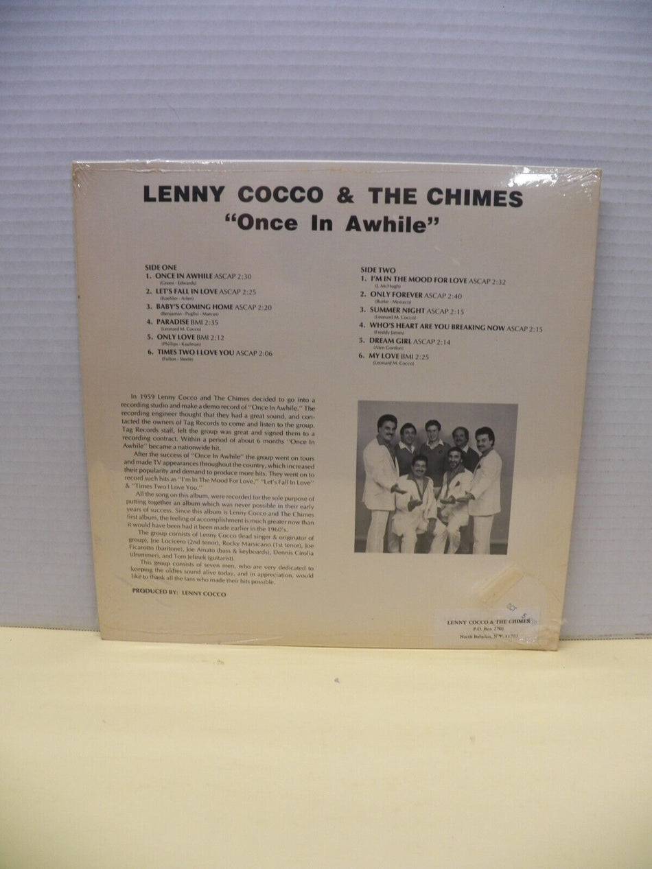 Sealed 12" LP Lenny Cocco & The Chimes Once In A While UTLP 1001