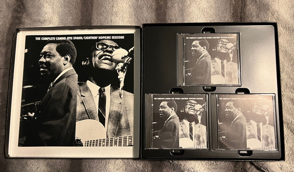 NM Mosaic 3 CD Box Set The Complete Candid Otis Spann Lightnin Hopkins Sessions