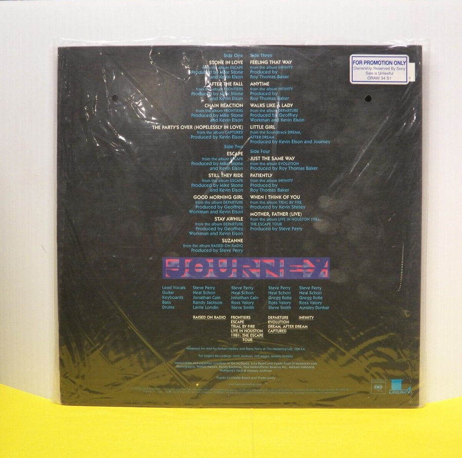 12" 2xLP M- Journey Greatest Hits 2 2011 Columbia/Legacy Remastered 180G Promo