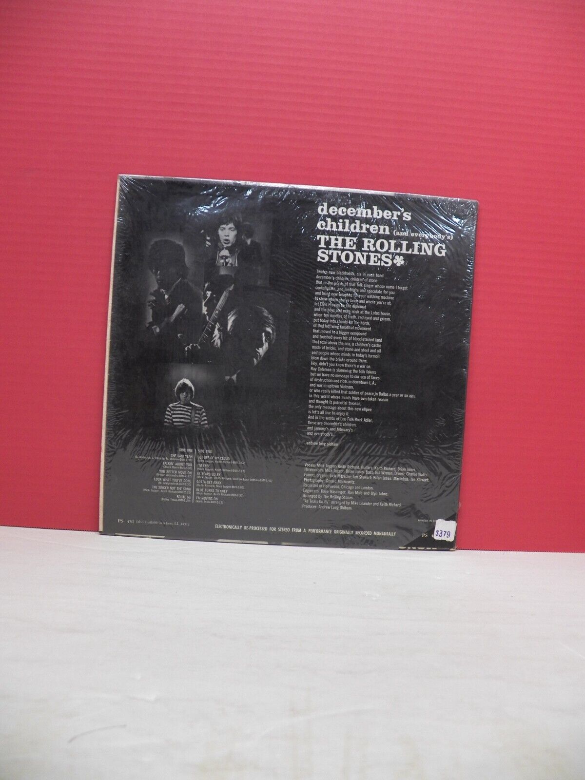 12" LP EX The Rolling Stones December's Children (And Everybody's) London Stereo