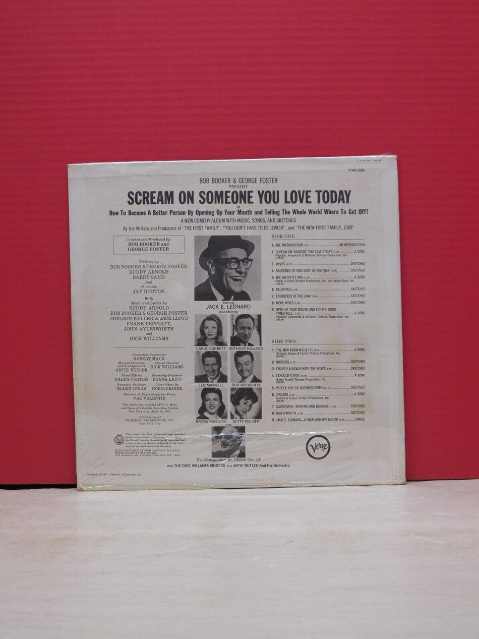 12" LP Bob Booker/George Foster Scream On Someone You Love Today 1967 Verve Mono