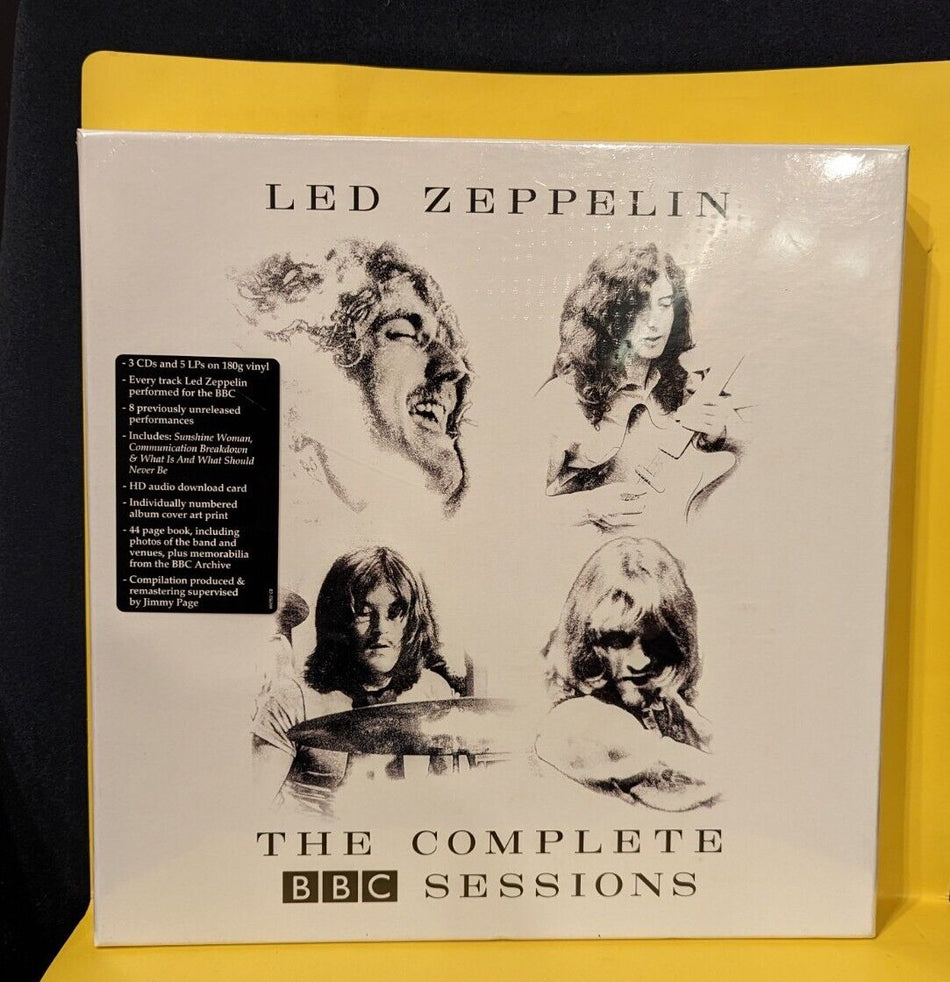 Sealed 5 LP 3 CD Box Set Led Zeppelin The Complete BBC Sessions Numbered Print