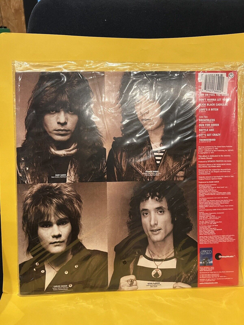 Rare Sealed Vinyl Record LP Quiet Riot Metal Health Red Vinyl FRM 38443