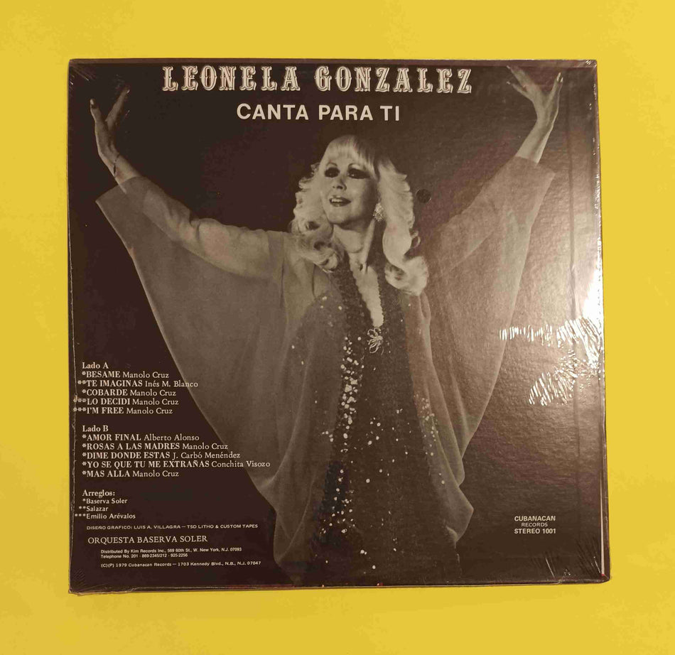 Leonela Gonzalez - Besame... Canta Para Ti - 1979 - Stereo 1001 New - Sealed - Vinyl